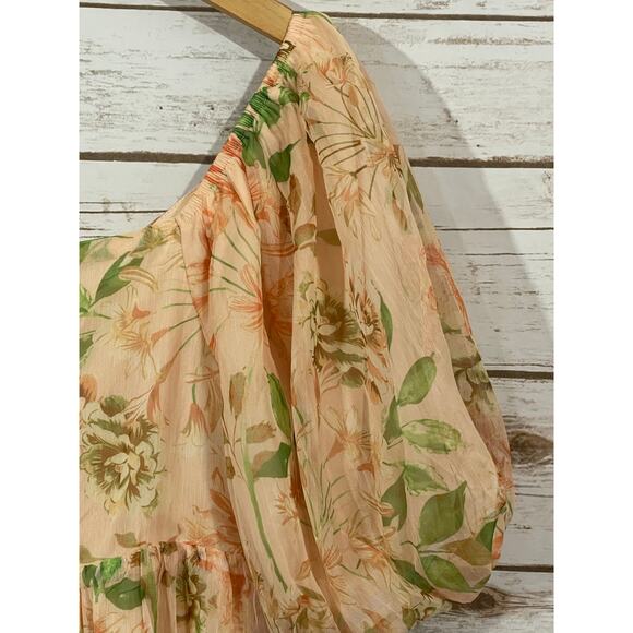 Lovecolette Floral Babydoll Dress - Peach - Medium - Picture 7 of 13